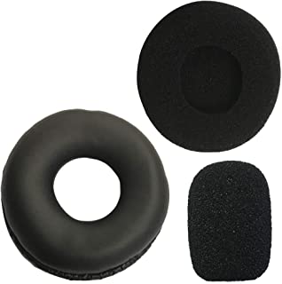 VXi Foam Refresher Set of 6 - BlueParrot B250-XT, XT Plus, XTS & VXI Passport Headphones | Includes 2 Leatherette Earpads, 2 Foam Earpads, 2 Foam Mic Windscreens 202846