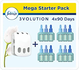 Febreze 3volution Cotton Fresh Plug in   4 Refill air freshener